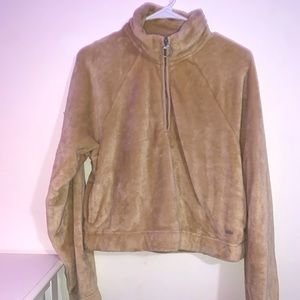 brown hollister jacket
